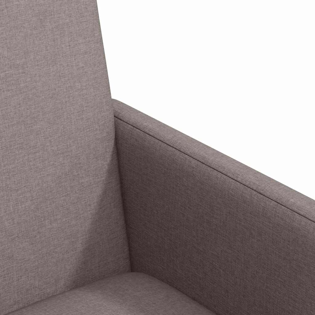 vidaXL Καρέκλες φαγητού με τροχούς 2 pcs Taupe 57 x 66 x 94 εκ ύφασμα