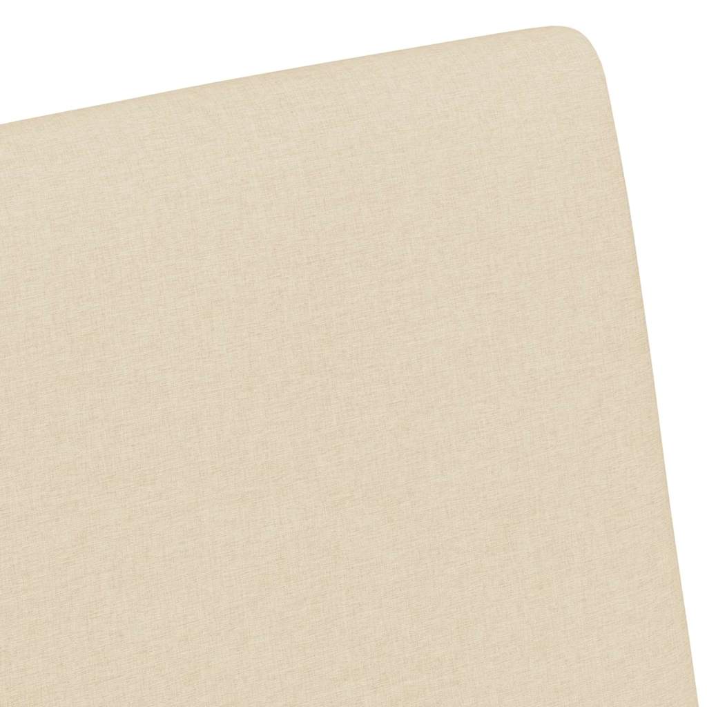 vidaXL Καρέκλες φαγητού με τροχούς 2 pcs Κρεμ 57 x 66 x 94 εκ ύφασμα