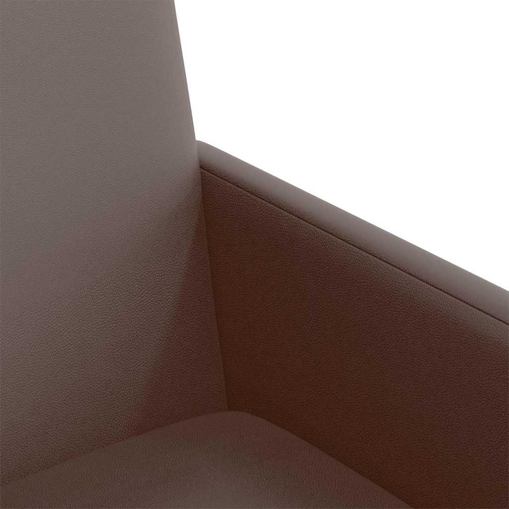 vidaXL Καρέκλες φαγητού 2 pcs Καφέ 57 x 66 x 94 εκ Τεχνητό δέρμα