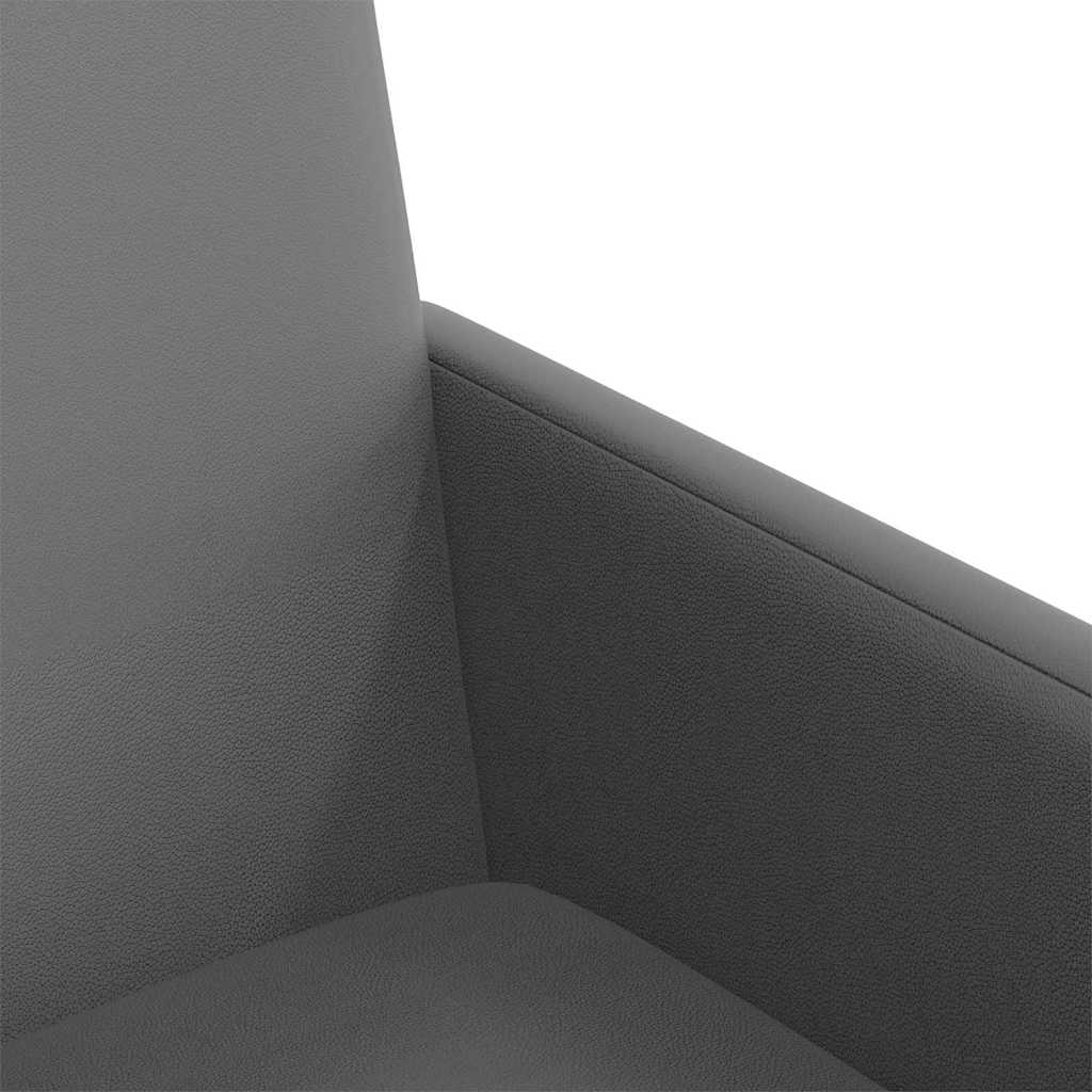 vidaXL Καρέκλες φαγητού 2 pcs Γκρι 57 x 66 x 94 εκ Τεχνητό δέρμα