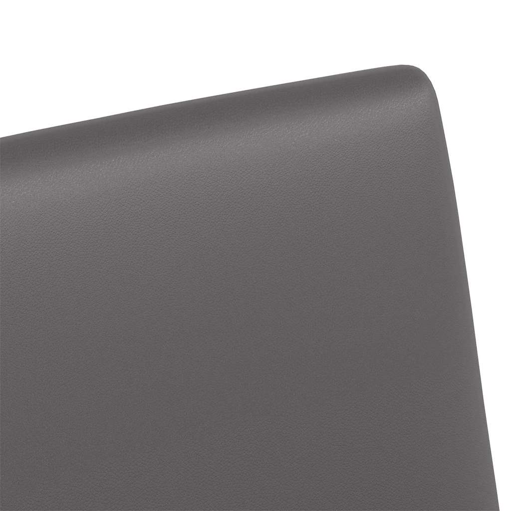 vidaXL Καρέκλες φαγητού 2 pcs Γκρι 57 x 66 x 94 εκ Τεχνητό δέρμα