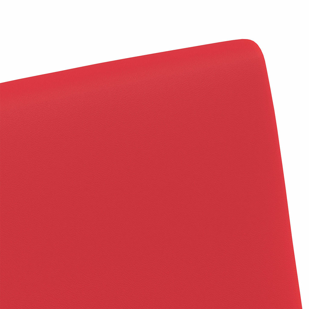 vidaXL Καρέκλες φαγητού 2 pcs Κόκκινο 57 x 66 x 94 εκ Τεχνητό δέρμα