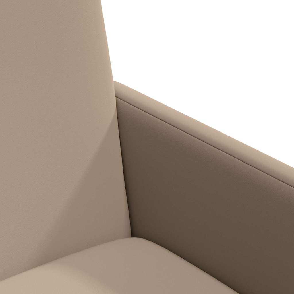 vidaXL Καρέκλες φαγητού 2 pcs Καπουτσίνο 57 x 66 x 94 εκ Τεχνητό δέρμα