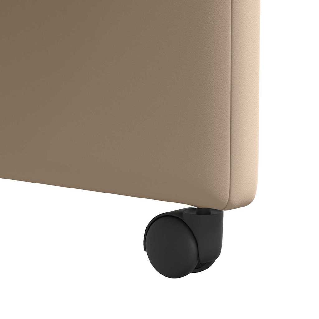 vidaXL Καρέκλες φαγητού 2 pcs Καπουτσίνο 57 x 66 x 94 εκ Τεχνητό δέρμα