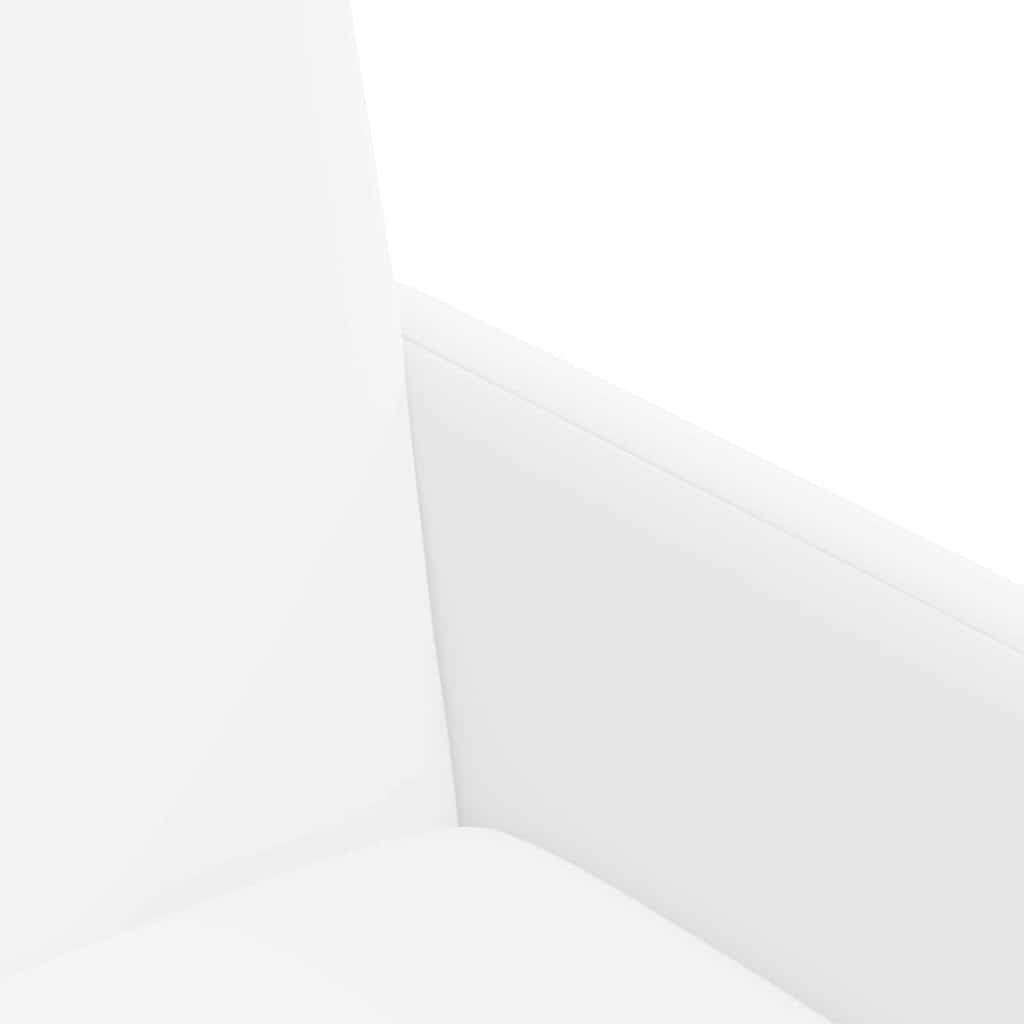 vidaXL Καρέκλες φαγητού 2 pcs Λευκό 57 x 66 x 94 εκ Τεχνητό δέρμα