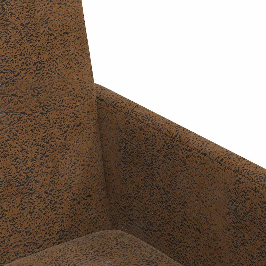 vidaXL Καρέκλες φαγητού 2 pcs Καφέ 57 x 66 x 94 εκ Ψεύτικο σουέτ δέρμα