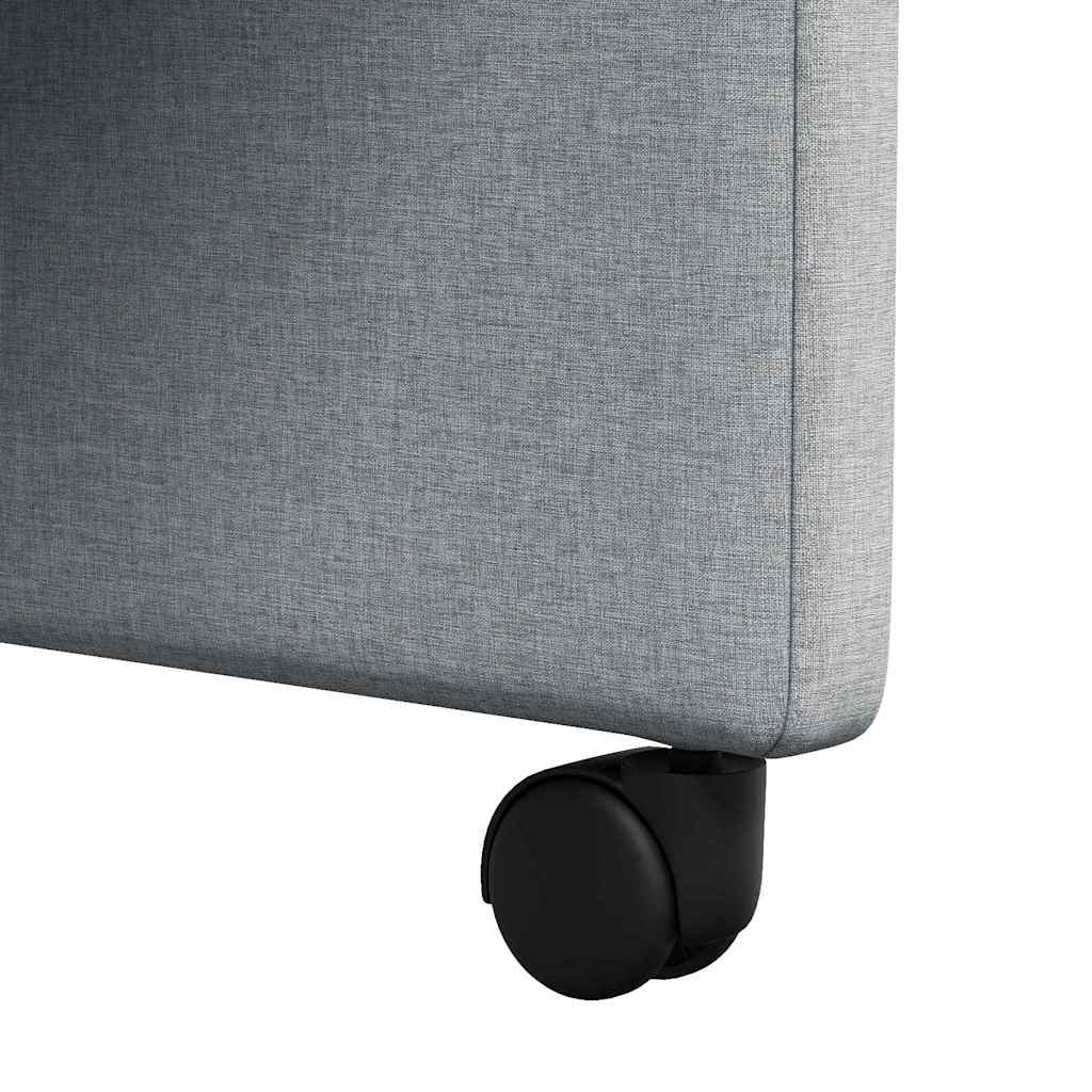 vidaXL Καρέκλες φαγητού 2 pcs Ανοιχτό γκρι 58 x 65 x 94 εκ ύφασμα