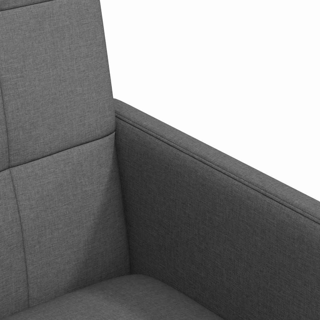 vidaXL Καρέκλες φαγητού 2 pcs Σκούρο γκρι 58 x 65 x 94 εκ ύφασμα