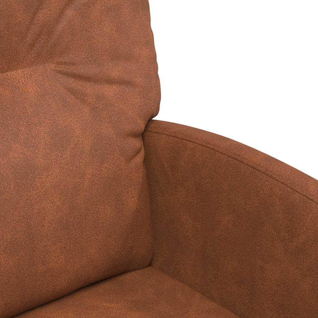 vidaXL Καρέκλες φαγητού 2 pcs Καφέ 57 x 67 x 95 εκ Τεχνητό δέρμα