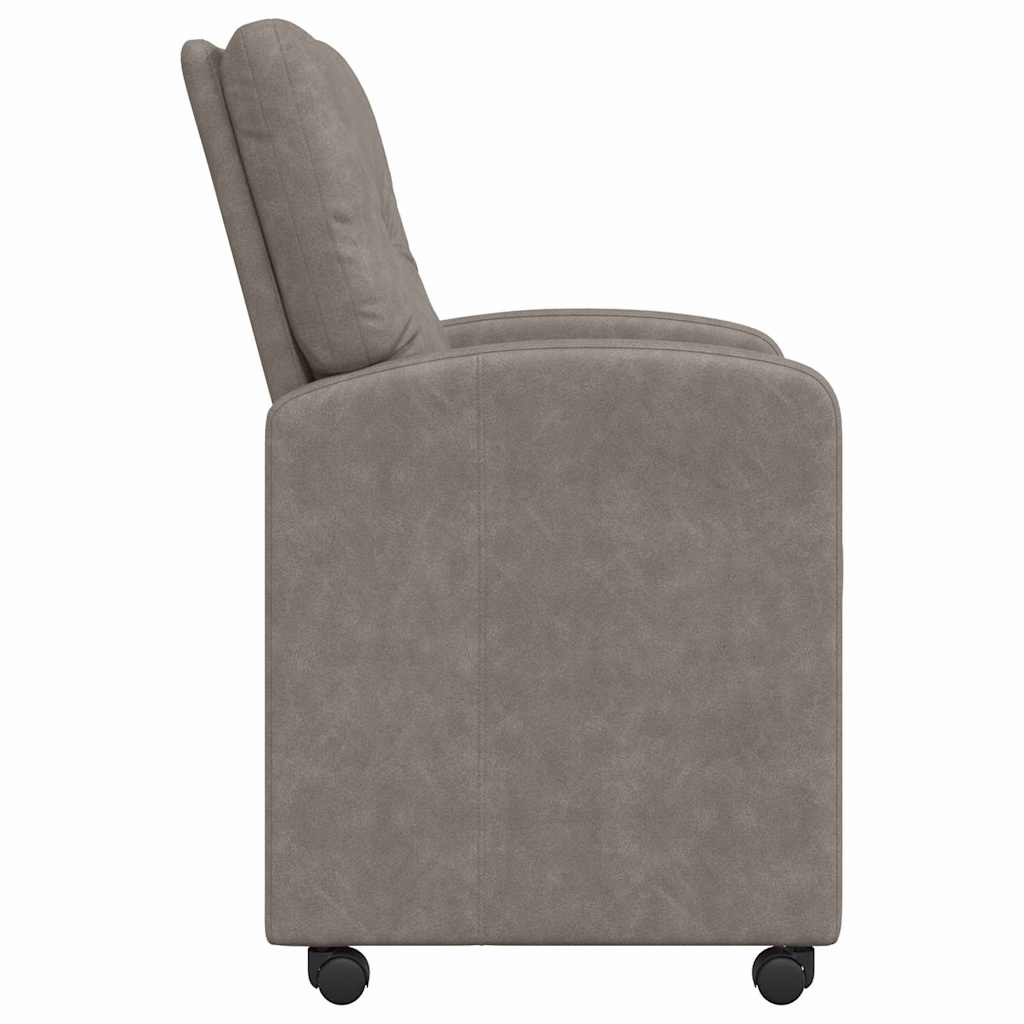 vidaXL Καρέκλες φαγητού 2 pcs Γκρι 57 x 67 x 95 εκ Τεχνητό δέρμα