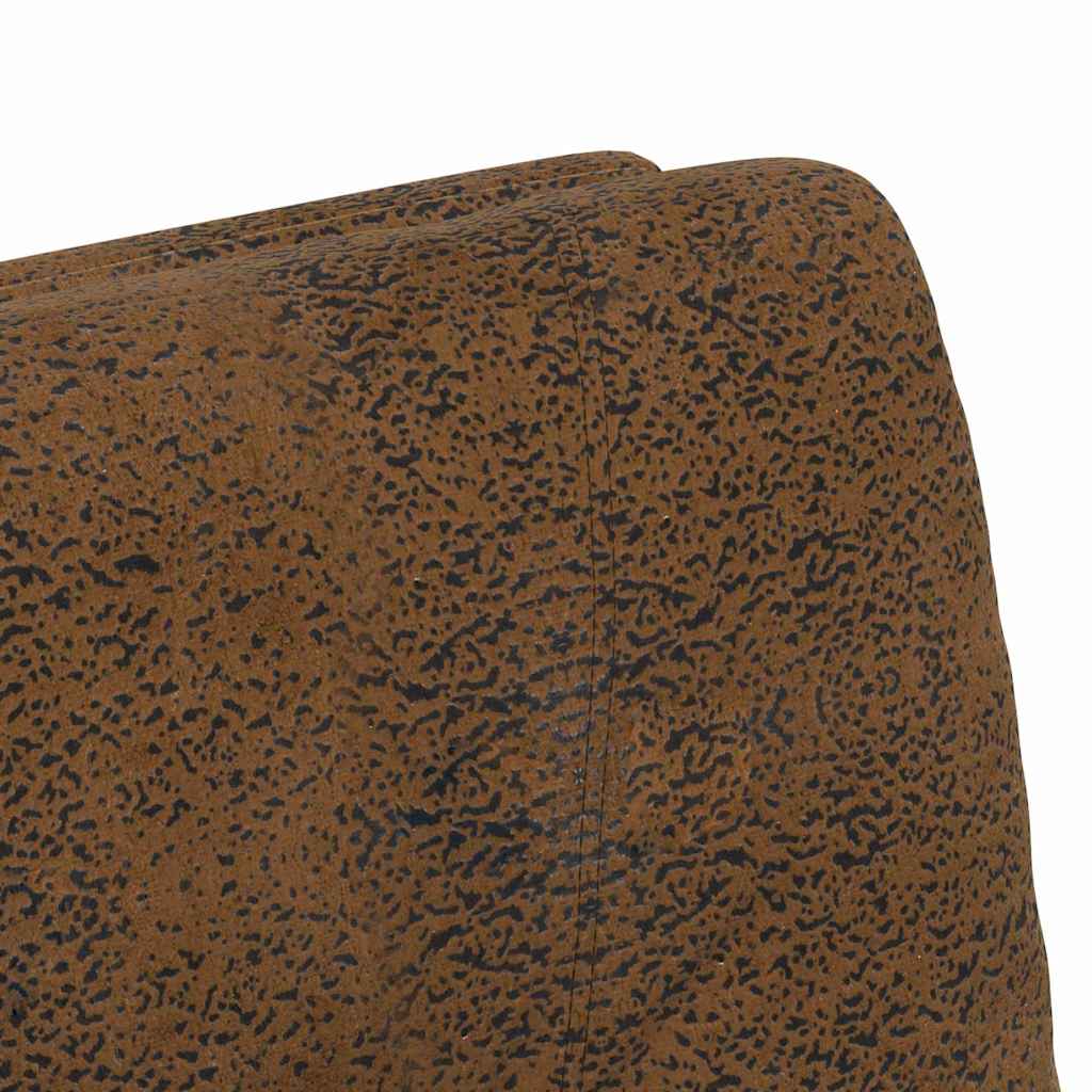 vidaXL Καρέκλες φαγητού 2 pcs Καφέ 57 x 67 x 95 εκ Ψεύτικο σουέτ δέρμα