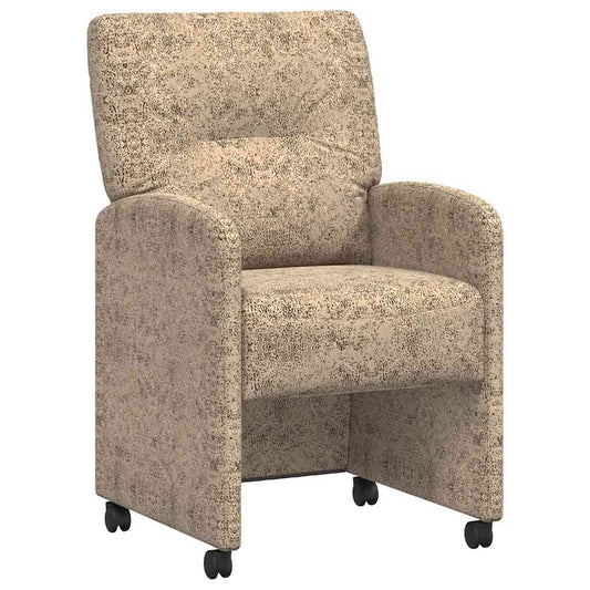 vidaXL Καρέκλες φαγητού με τροχούς 2 pcs Ανοιχτό γκρι 57 x 67 x 95 εκ