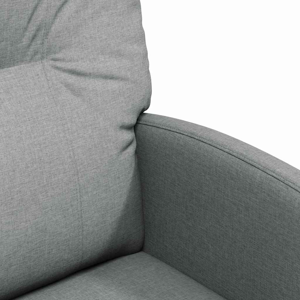 vidaXL Καρέκλες φαγητού 2 pcs Ανοιχτό γκρι 57 x 67 x 95 εκ ύφασμα