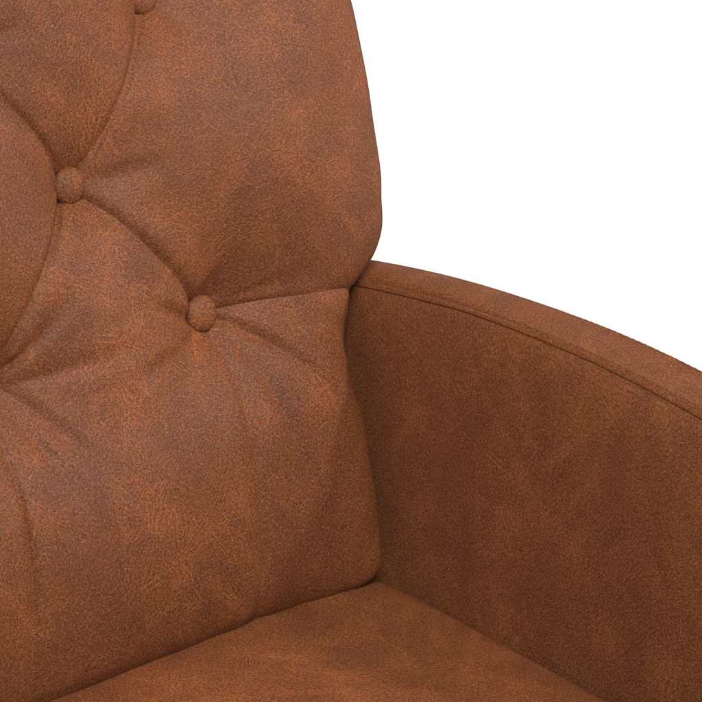 vidaXL Καρέκλες φαγητού 2 pcs Καφέ 58 x 67 x 97 εκ Τεχνητό δέρμα