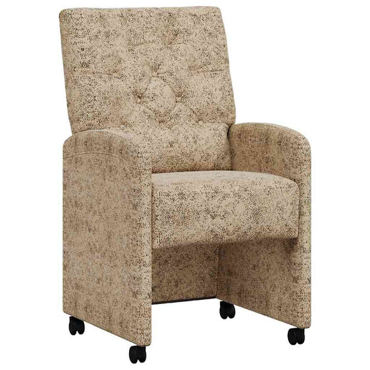 vidaXL Καρέκλες φαγητού με τροχούς 2 pcs Ανοιχτό γκρι 58 x 67 x 97 εκ