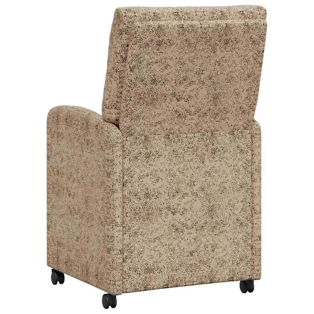 vidaXL Καρέκλες φαγητού με τροχούς 2 pcs Ανοιχτό γκρι 58 x 67 x 97 εκ