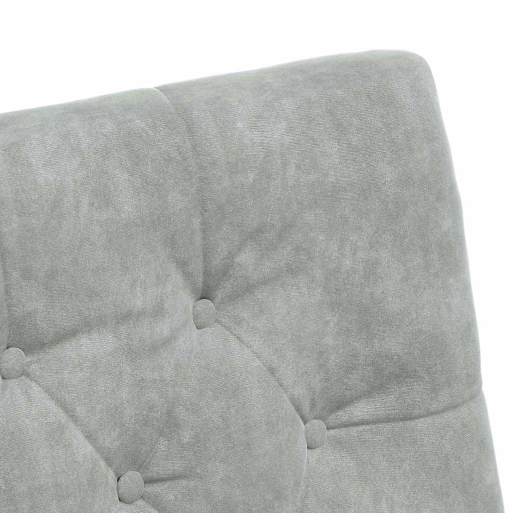 vidaXL Καρέκλες φαγητού 2 pcs Ανοιχτό γκρι 58 x 67 x 97 εκ Βελούδο