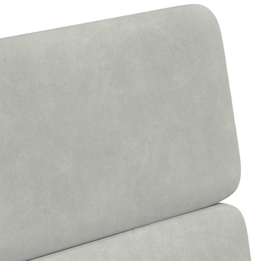 vidaXL Καρέκλες φαγητού 2 pcs Ανοιχτό γκρι 58 x 65 x 98 εκ. Βελούδο