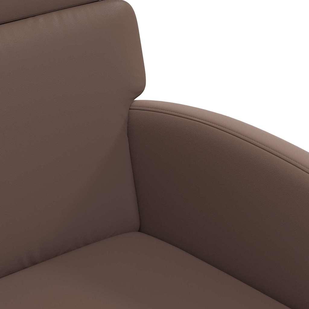 vidaXL Καρέκλες φαγητού 2 pcs Καφέ 58 x 65 x 98 εκ. Τεχνητό δέρμα