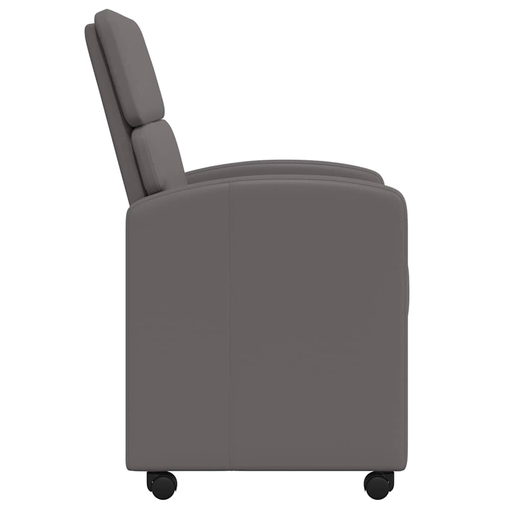 vidaXL Καρέκλες φαγητού 2 pcs Γκρι 58 x 65 x 98 εκ. Τεχνητό δέρμα