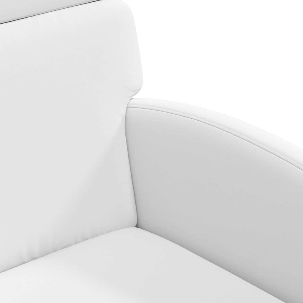 vidaXL Καρέκλες φαγητού 2 pcs Λευκό 58 x 65 x 98 εκ. Τεχνητό δέρμα