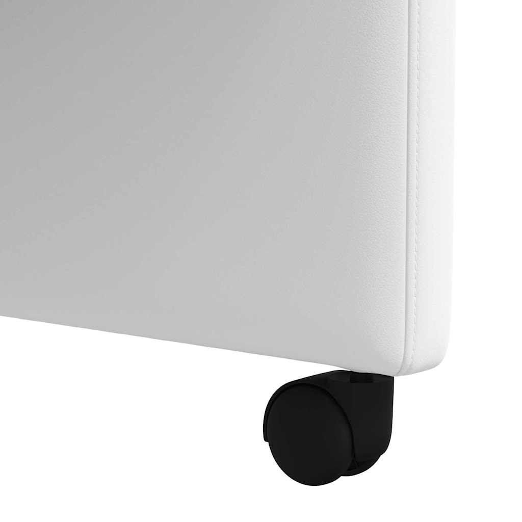 vidaXL Καρέκλες φαγητού 2 pcs Λευκό 58 x 65 x 98 εκ. Τεχνητό δέρμα