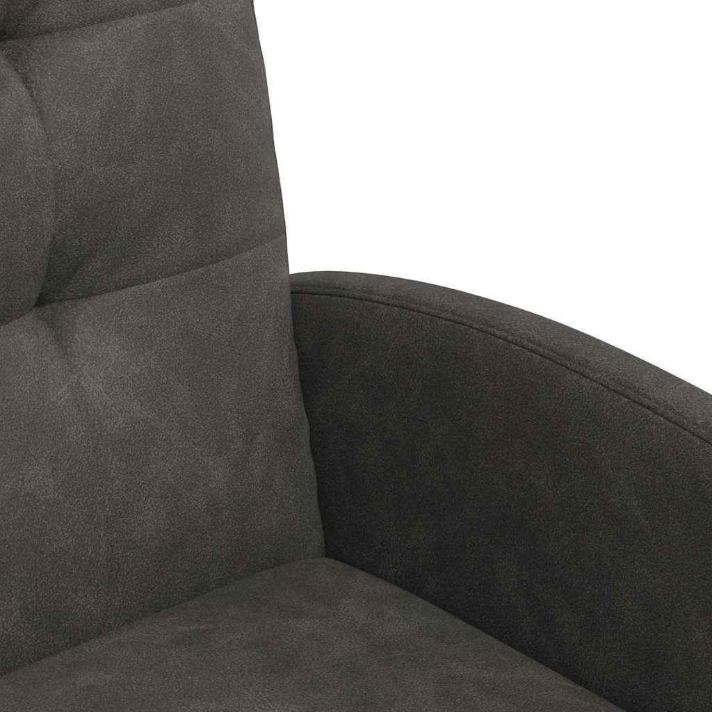 vidaXL Καρέκλες φαγητού 2 pcs Μαύρο 57 x 67 x 98 εκ Τεχνητό δέρμα