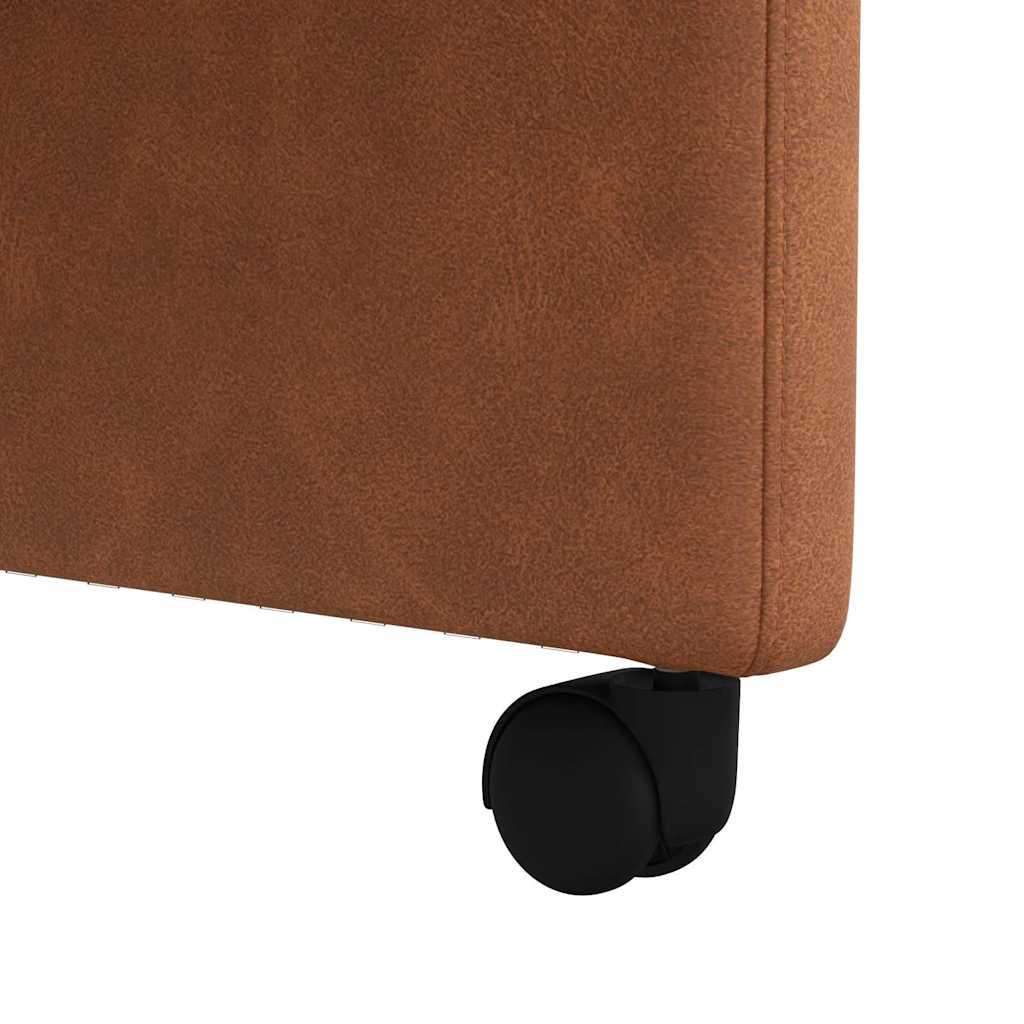 vidaXL Καρέκλες φαγητού 2 pcs Καφέ 57 x 67 x 98 εκ Τεχνητό δέρμα