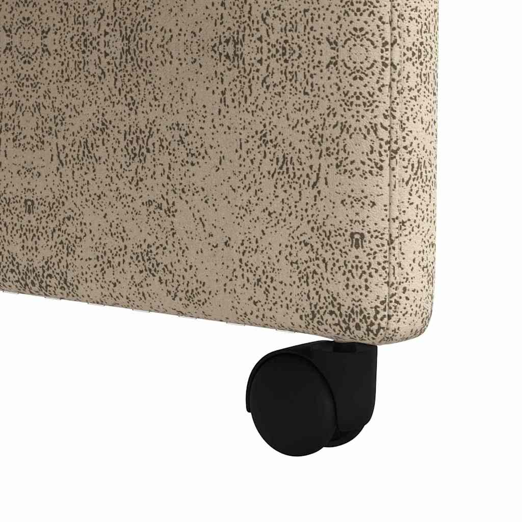 vidaXL Καρέκλες φαγητού με τροχούς 2 pcs Ανοιχτό γκρι 57 x 67 x 98 εκ