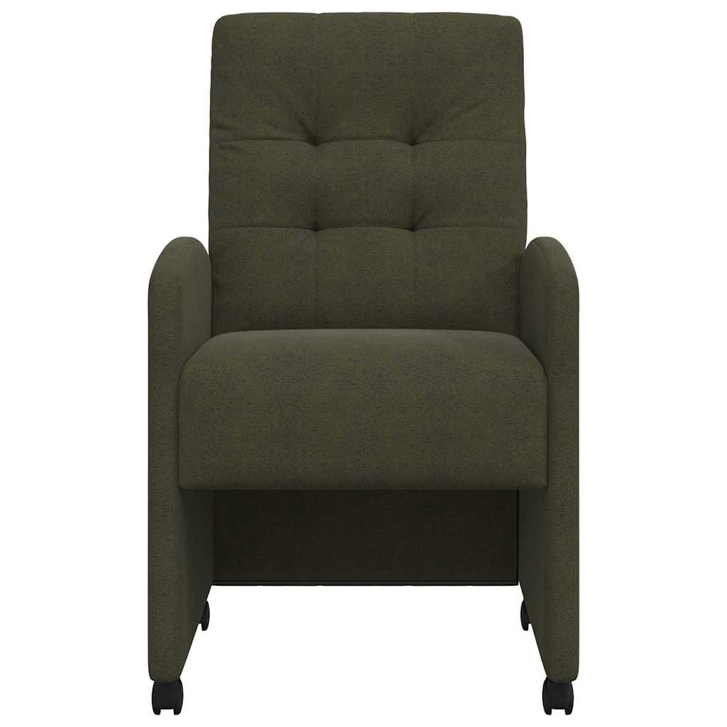 vidaXL Καρέκλες φαγητού 2 pcs Στρατιωτικό πράσινο 57 x 67 x 98 εκ