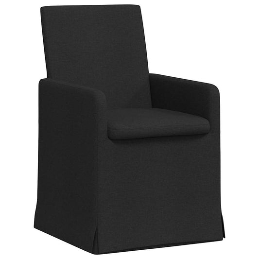 vidaXL Καρέκλες φαγητού 2 pcs Μαύρο 57 x 67 x 95 εκ ύφασμα