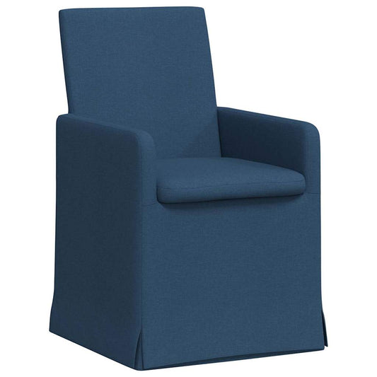 vidaXL Καρέκλες φαγητού 2 pcs Μπλε 57 x 67 x 95 εκ ύφασμα