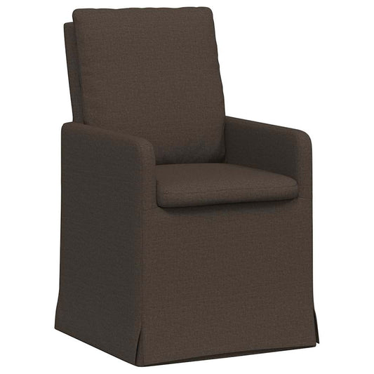 vidaXL Καρέκλες φαγητού 2 pcs Σκούρο γκρι 57 x 67 x 98 εκ Λινό