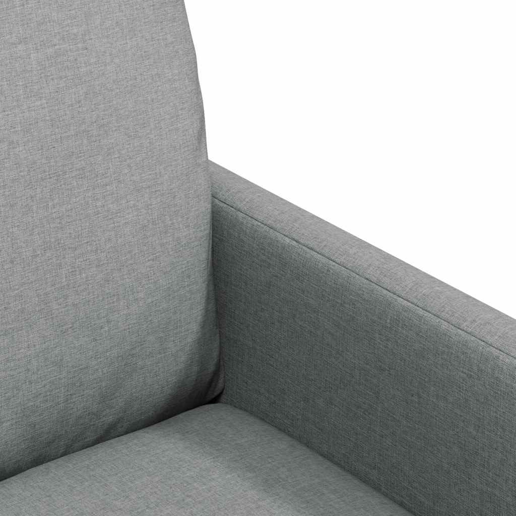 vidaXL Καρέκλες φαγητού 2 pcs Ανοιχτό γκρι 57 x 67 x 98 εκ ύφασμα