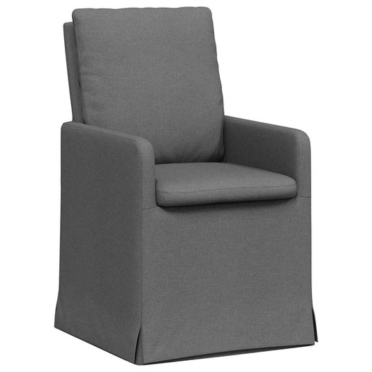 vidaXL Καρέκλες φαγητού 2 pcs Σκούρο γκρι 57 x 67 x 98 εκ ύφασμα