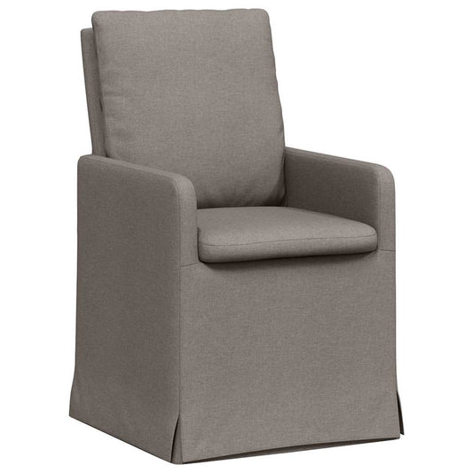 vidaXL Καρέκλες φαγητού 2 pcs Taupe 57 x 67 x 98 εκ ύφασμα
