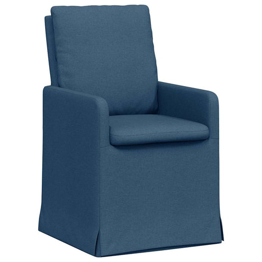vidaXL Καρέκλες φαγητού 2 pcs Μπλε 57 x 67 x 98 εκ ύφασμα