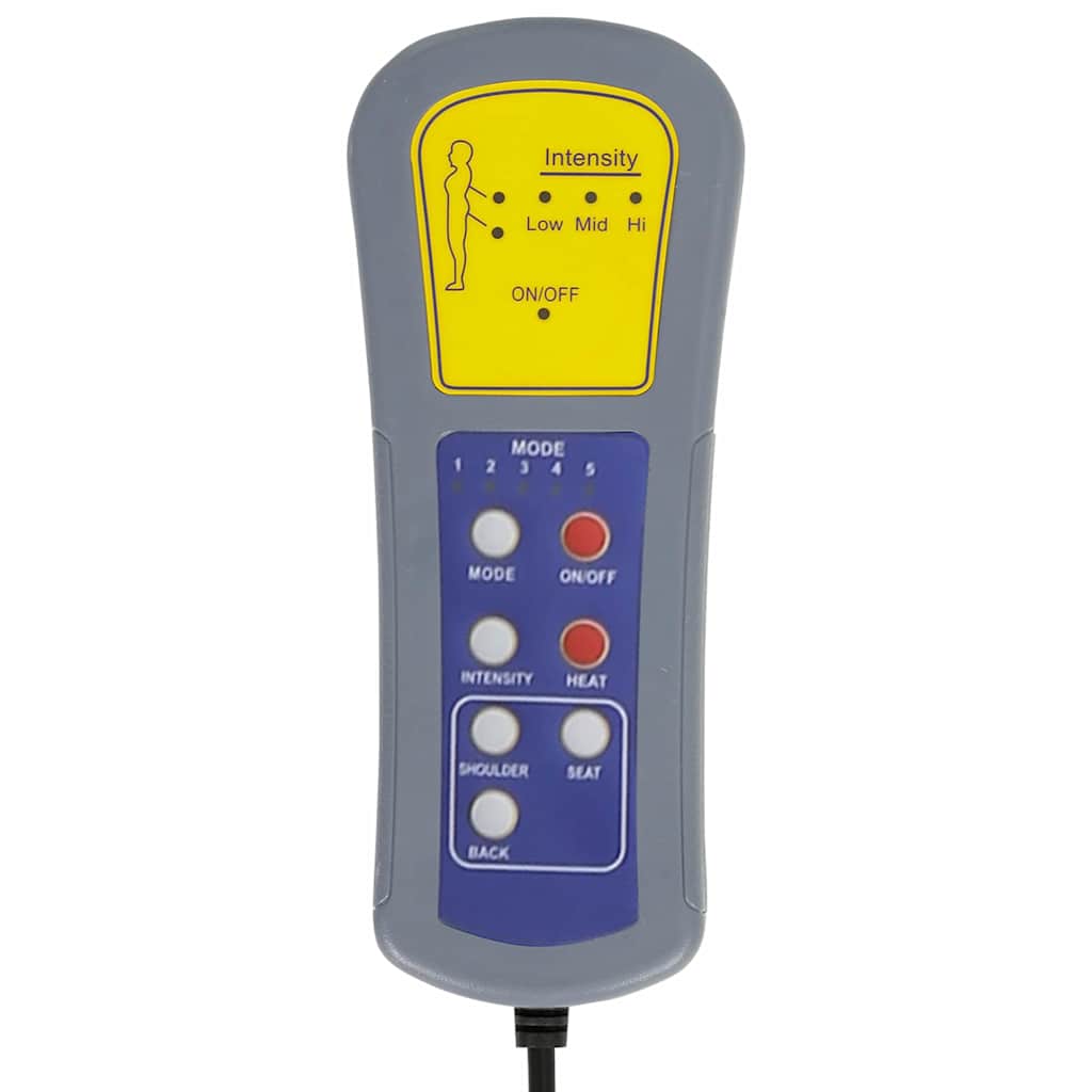 vidaXL Κάθισμα μασάζ Λευκό 71 x 98 x 106 εκ. Τεχνητό δέρμα