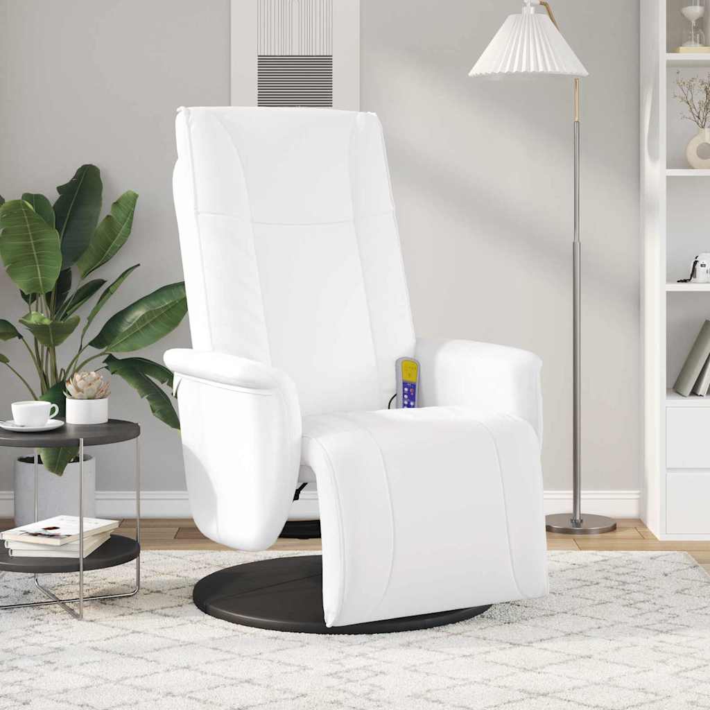vidaXL Λευκός 71 x 90 x 105 εκ. Τεχνητό Δέρμα