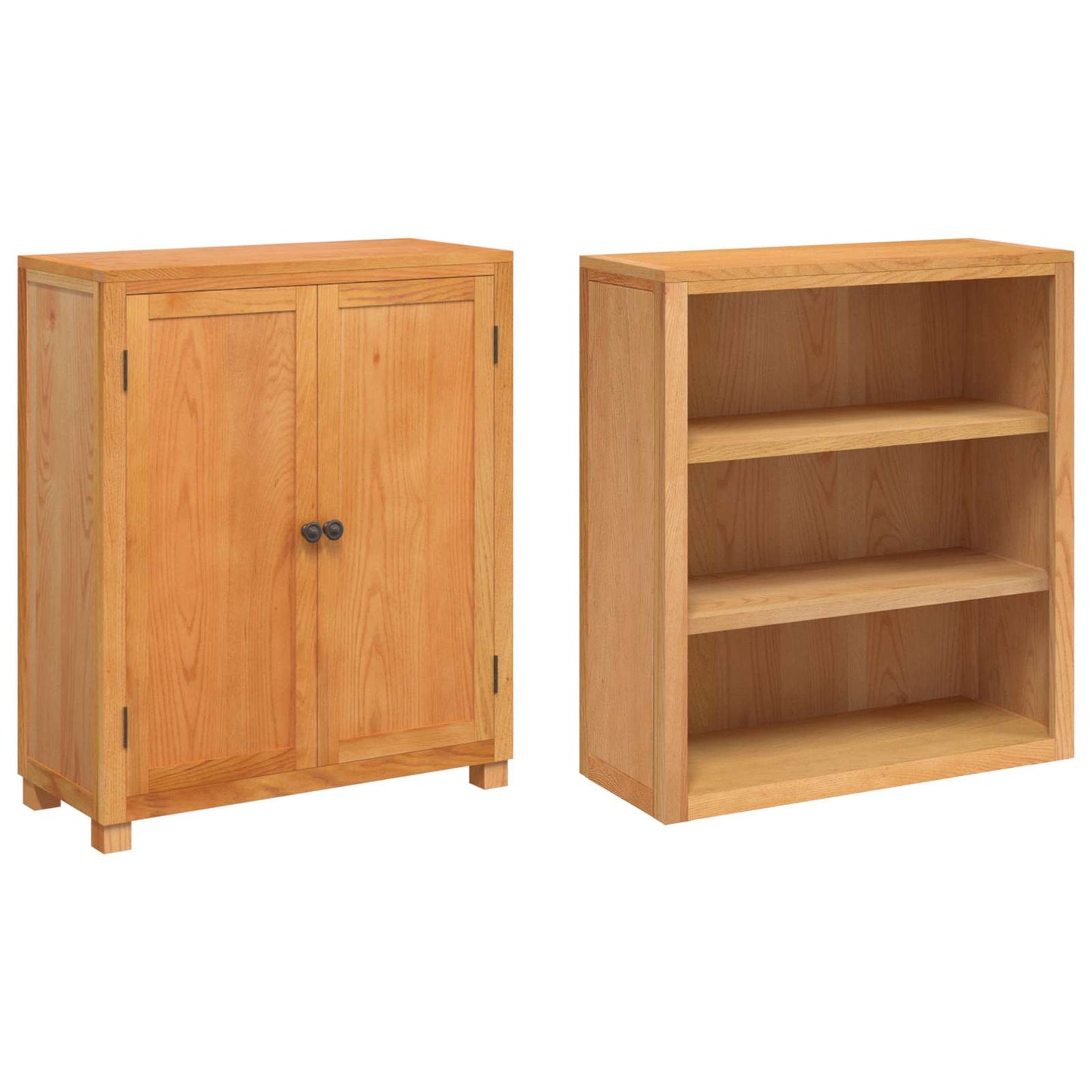 vidaXL Σετ Αποθηκευτικών Επίπλων με αποθήκευση Καφέ Επεξεργασμένο ξύλο