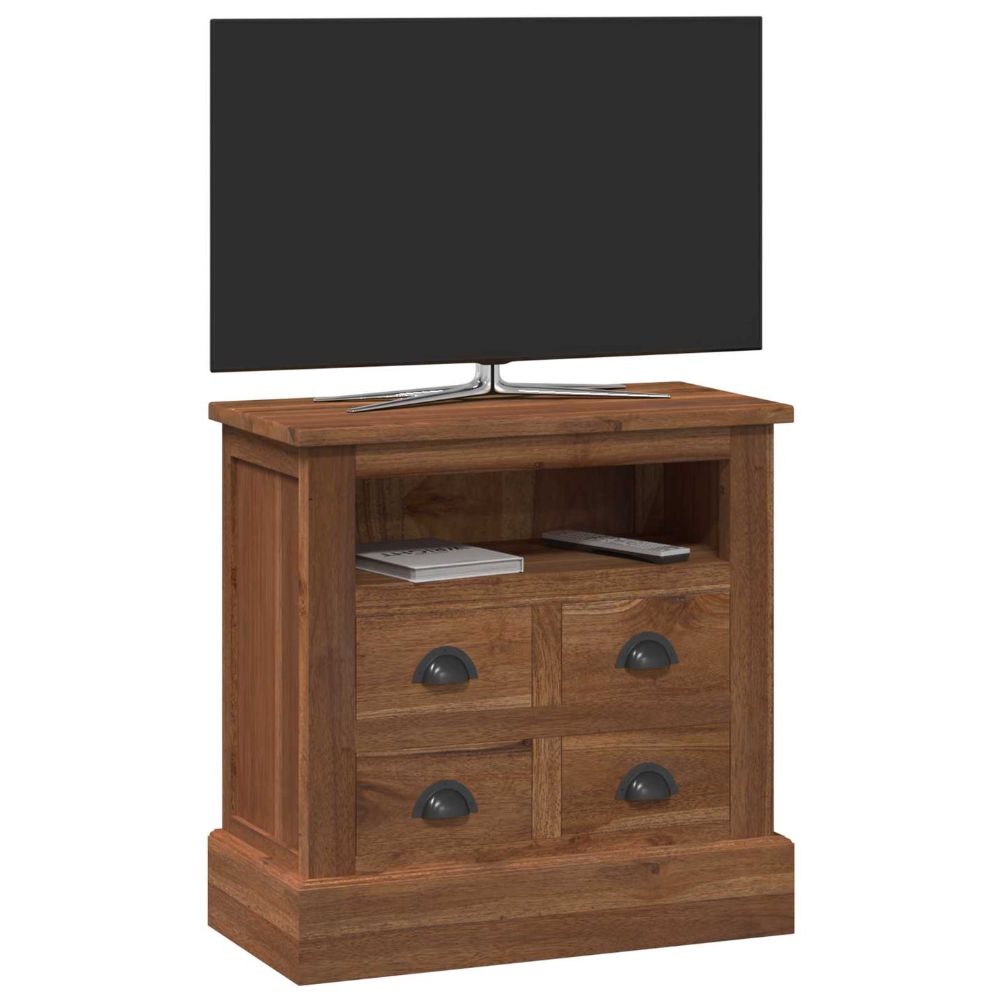 vidaXL Ντουλάπι αποθήκευσης Φυσικό 60 x 30 x 60 cm Στερεό Ξύλο Τίκ