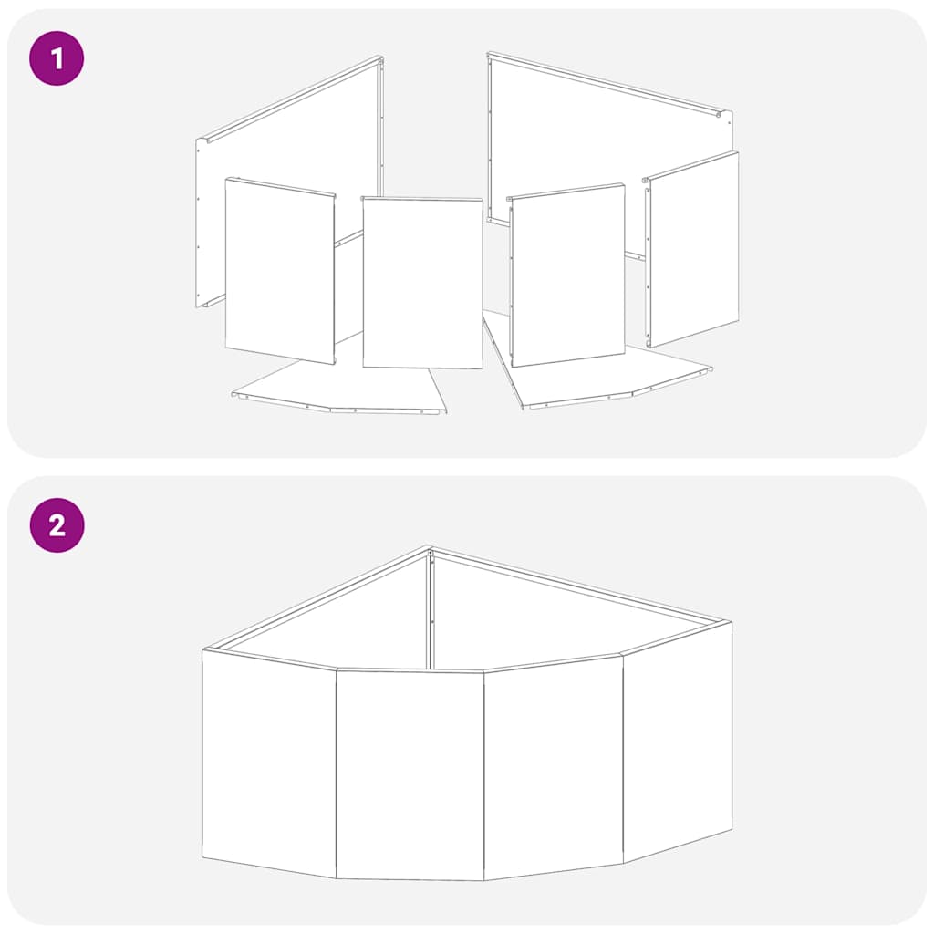 vidaXL Γωνιακό Ροδόδεντρο Λευκό 60 x 60 x 35 cm Ατσάλι