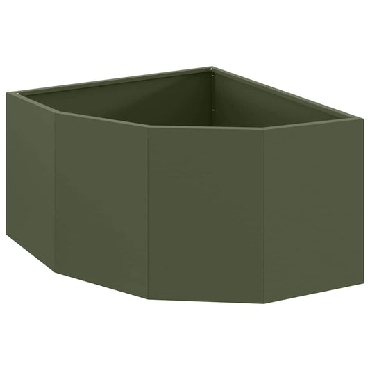vidaXL Γωνιακό Ροδόδεντρο Λαδί 60 x 60 x 35 cm Ατσάλι