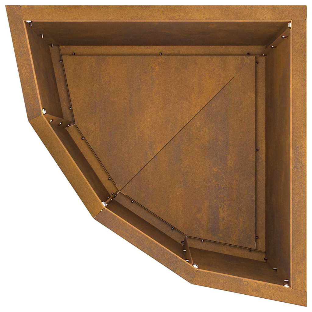 vidaXL Γωνιακό Ροδόδεντρο Σκ rusty 30 x 30 x 35 εκ