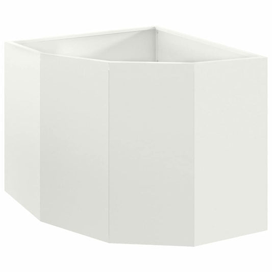 vidaXL Γωνιακό Ροδόδεντρο Λευκό 60 x 60 x 50 εκ Ατσάλι