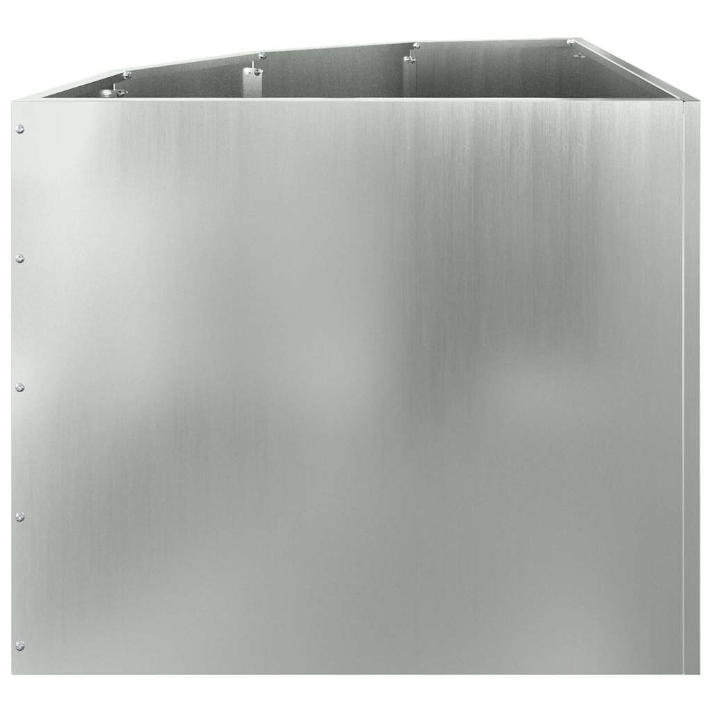 vidaXL Γωνιακό Ροδόδεντρο Ασημί 60 x 60 x 50 εκ Γαλβανισμένος χάλυβας