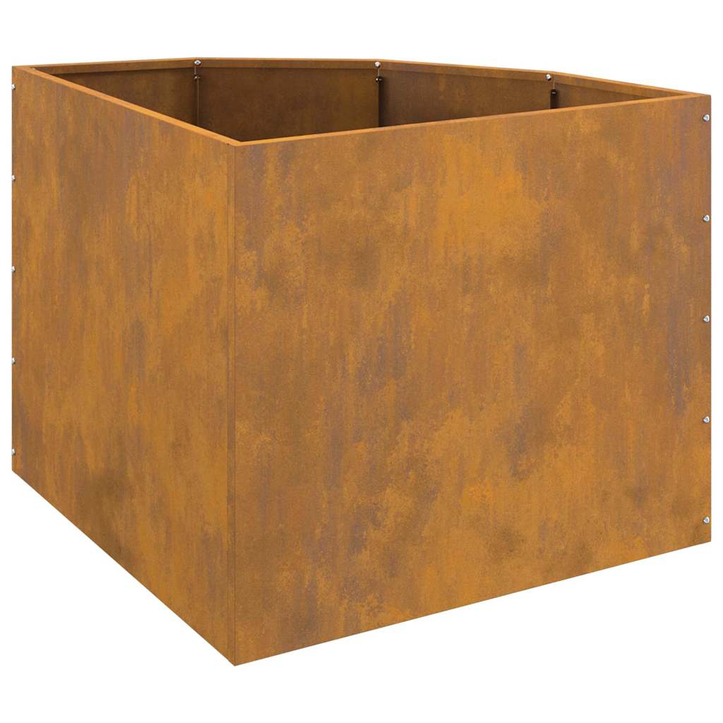 vidaXL Γωνιακό Ροδόδεντρο Σκ rusty 60 x 60 x 50 εκ