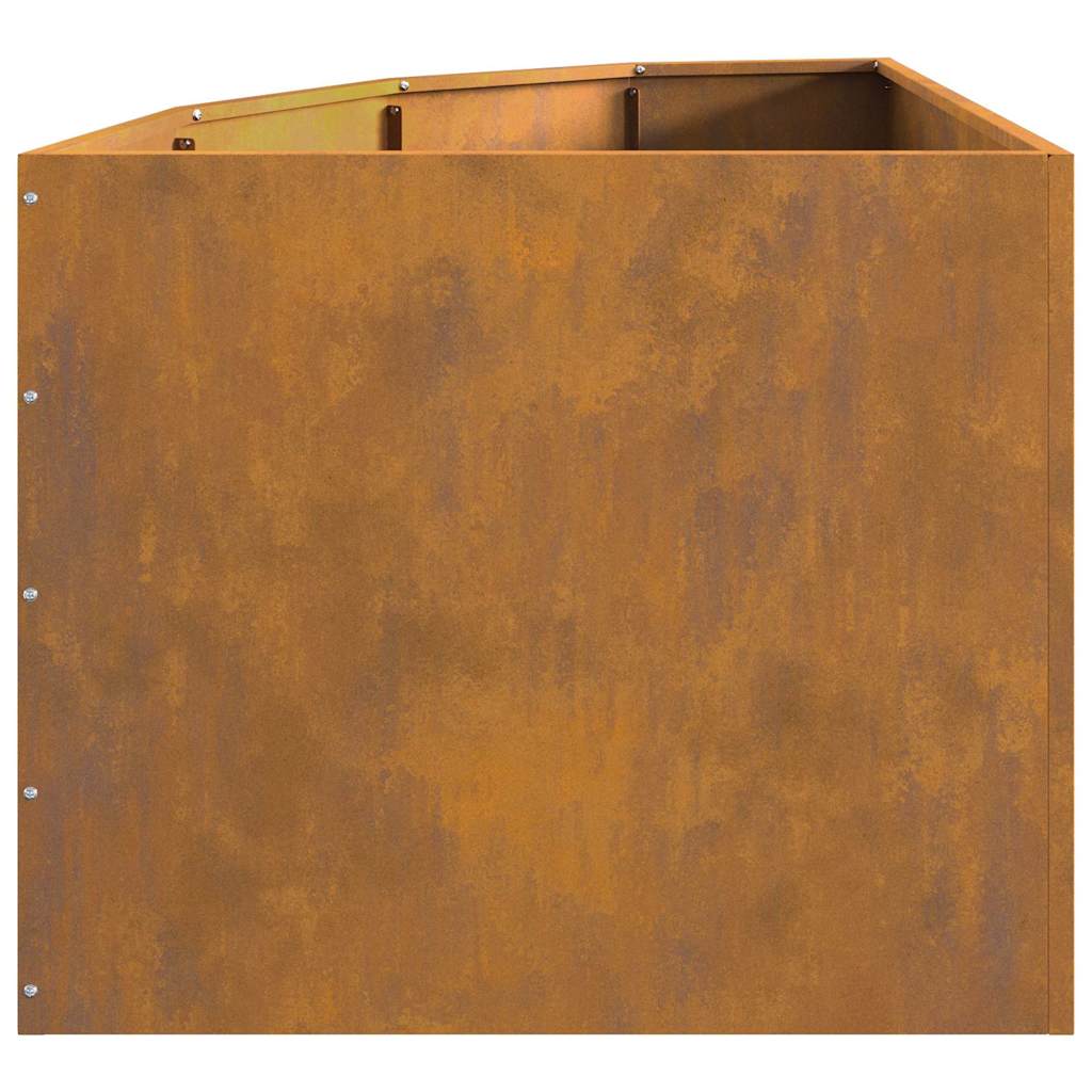 vidaXL Γωνιακό Ροδόδεντρο Σκ rusty 60 x 60 x 50 εκ