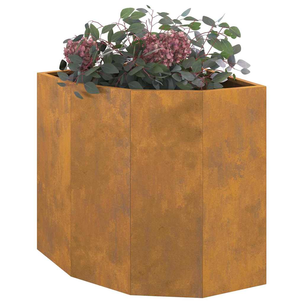 vidaXL Γωνιακό Ροδόδεντρο Σκ rusty 45 x 45 x 50 εκ
