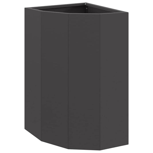 vidaXL Γωνιακό Ροδόδεντρο Μαύρο 30 x 30 x 50 cm Ατσάλι